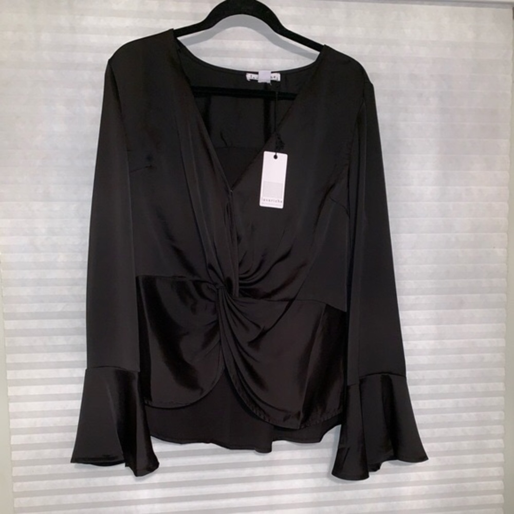Loveriche black peasant blouse
